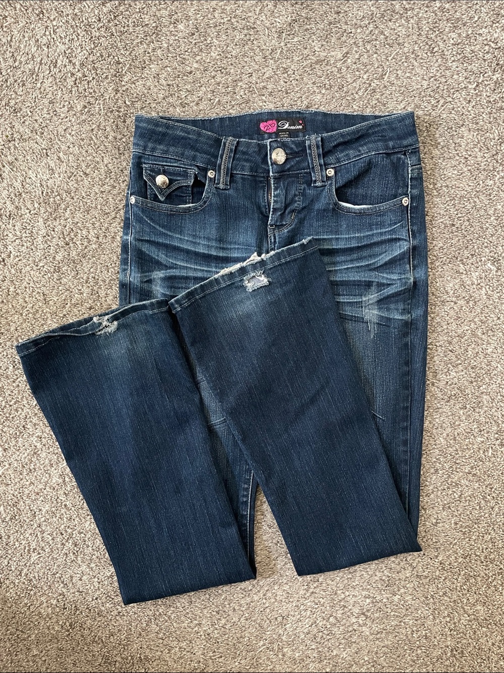 Dark Indigo Bootcut Jeans - Women